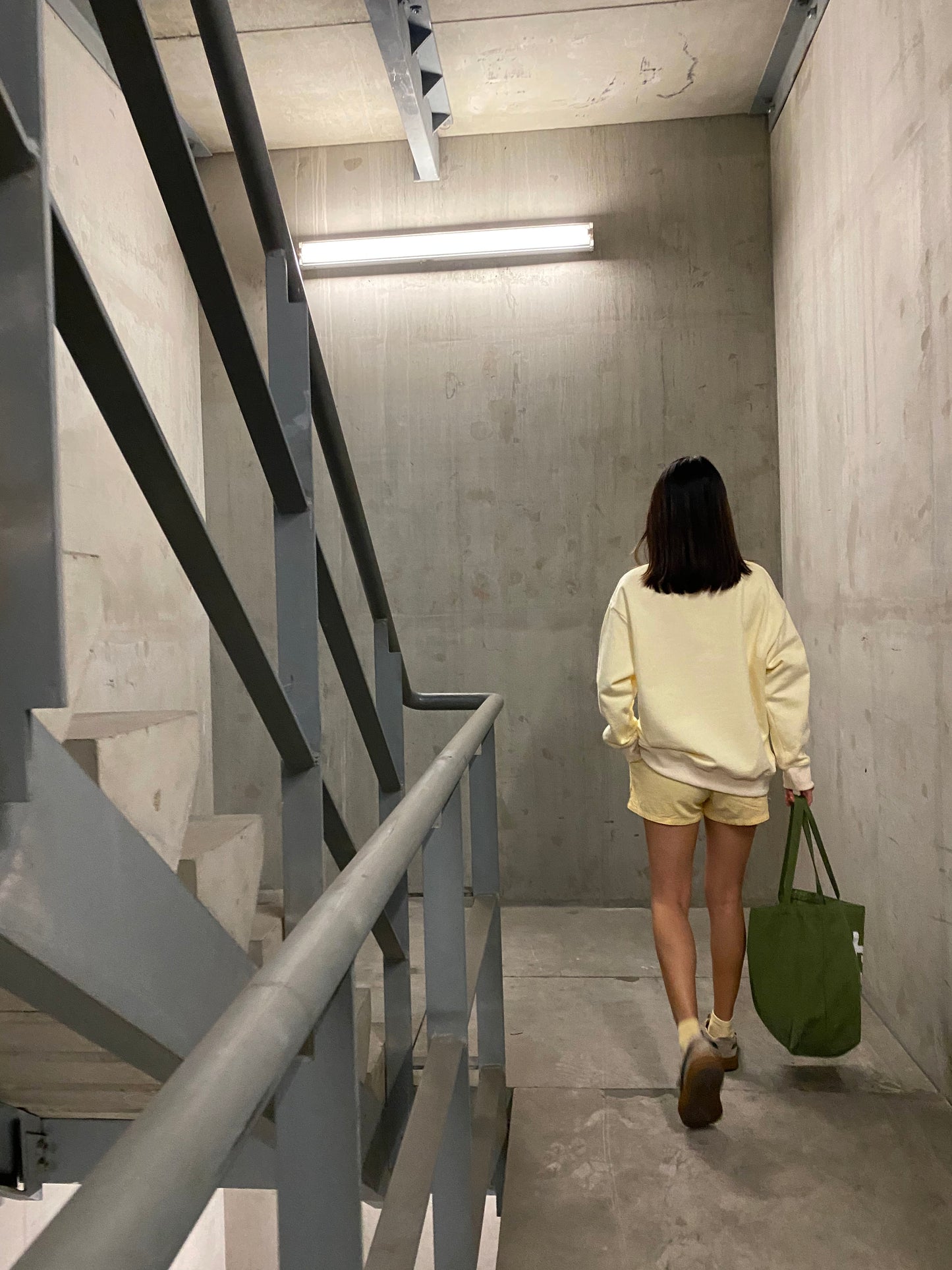 Vintage yellow box crewneck sweatshirt