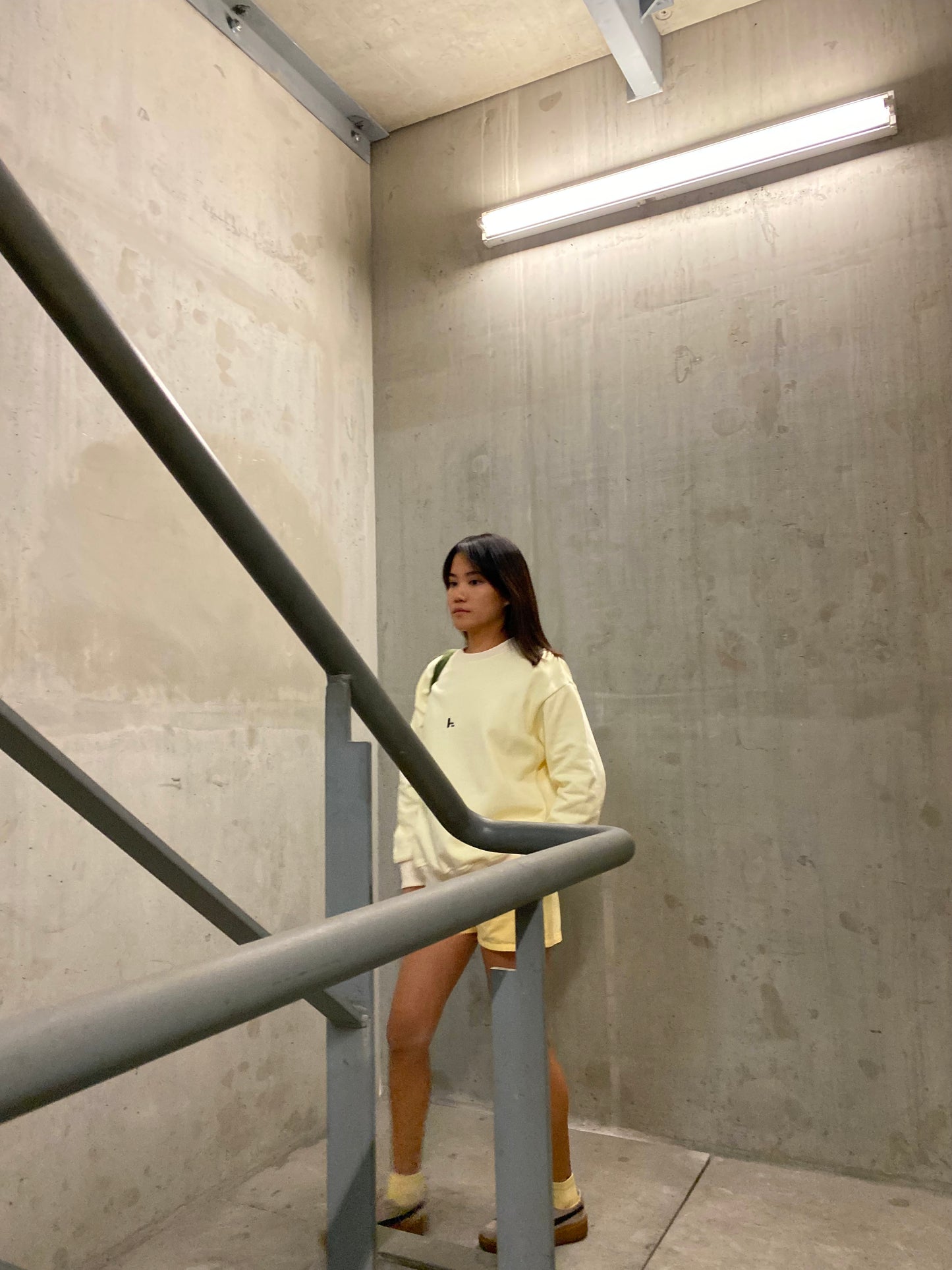 Vintage yellow box crewneck sweatshirt