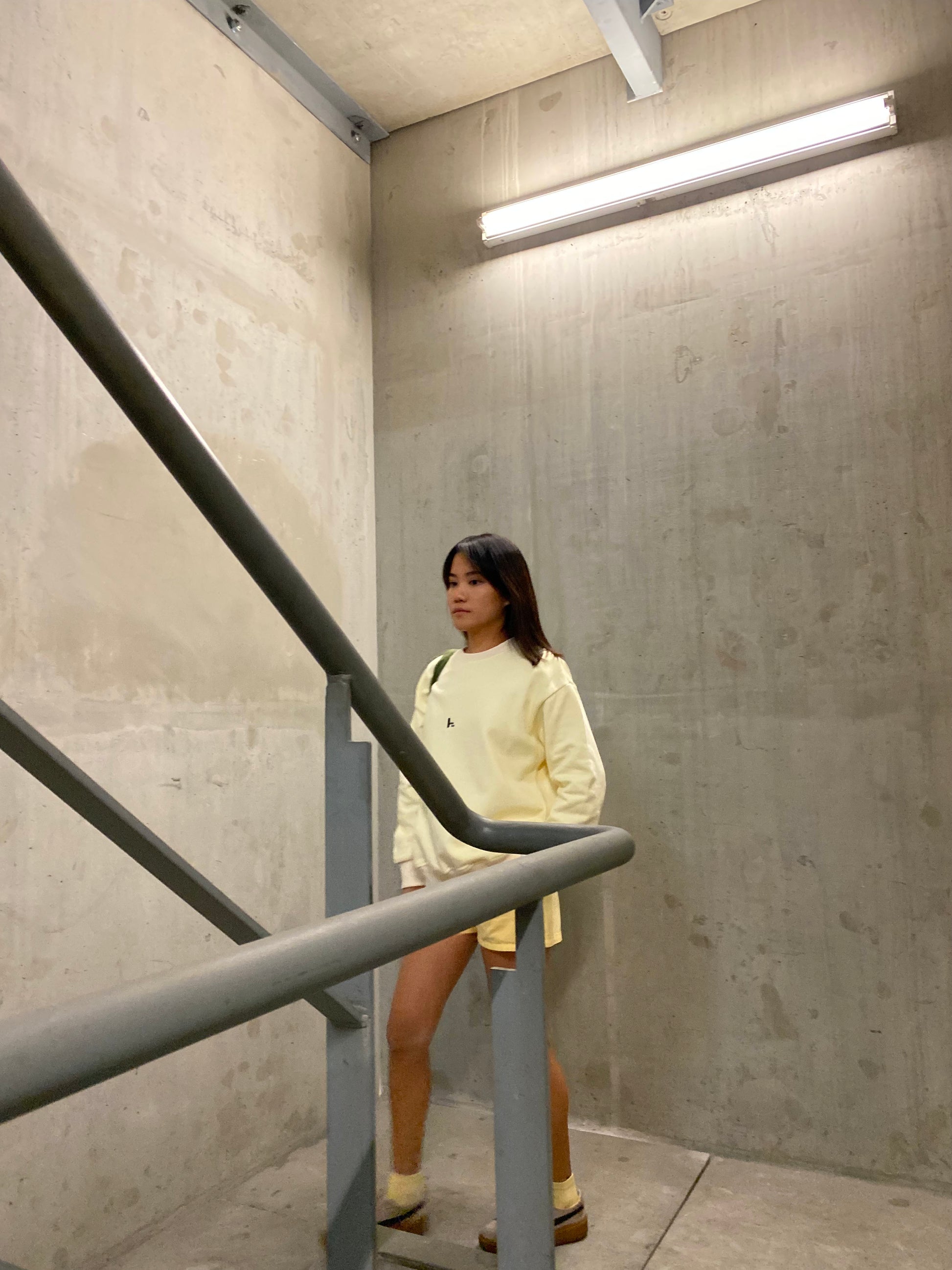 Vintage yellow box crewneck sweatshirt